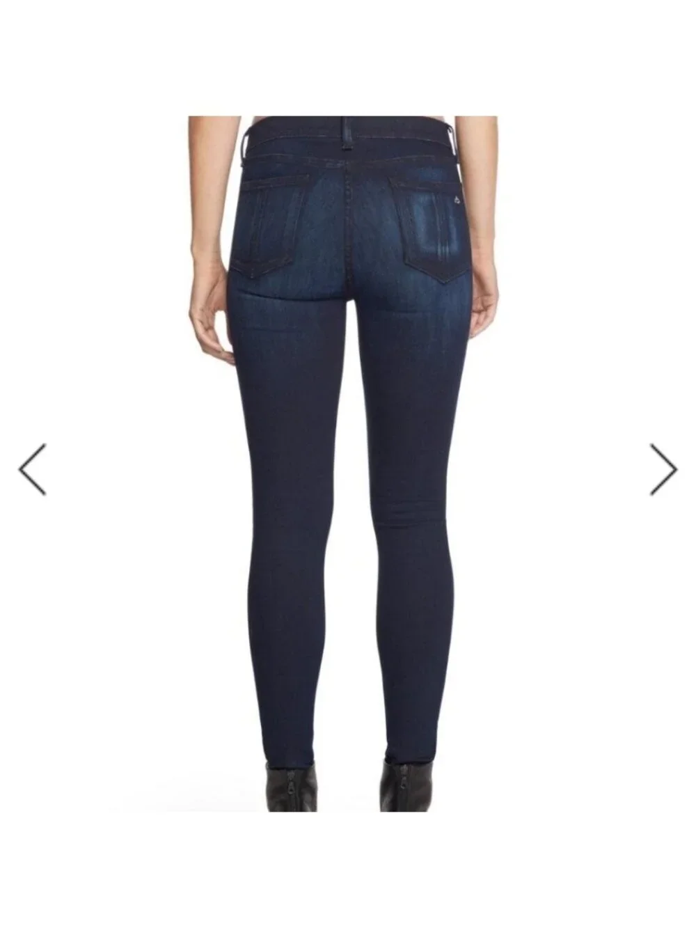 Rag & Bone Mojave 10 Inch Skinny jeans with holes at knees